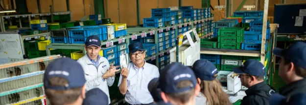 Participants joining a kaizen tour and lean training in Japan to learn about lean manufacturing