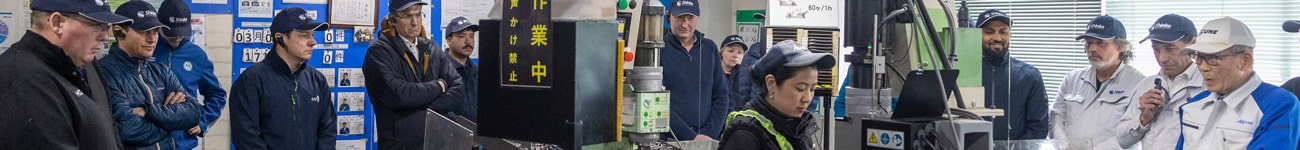 I partecipanti al viaggio di studio sul lean manufacturing in Giappone